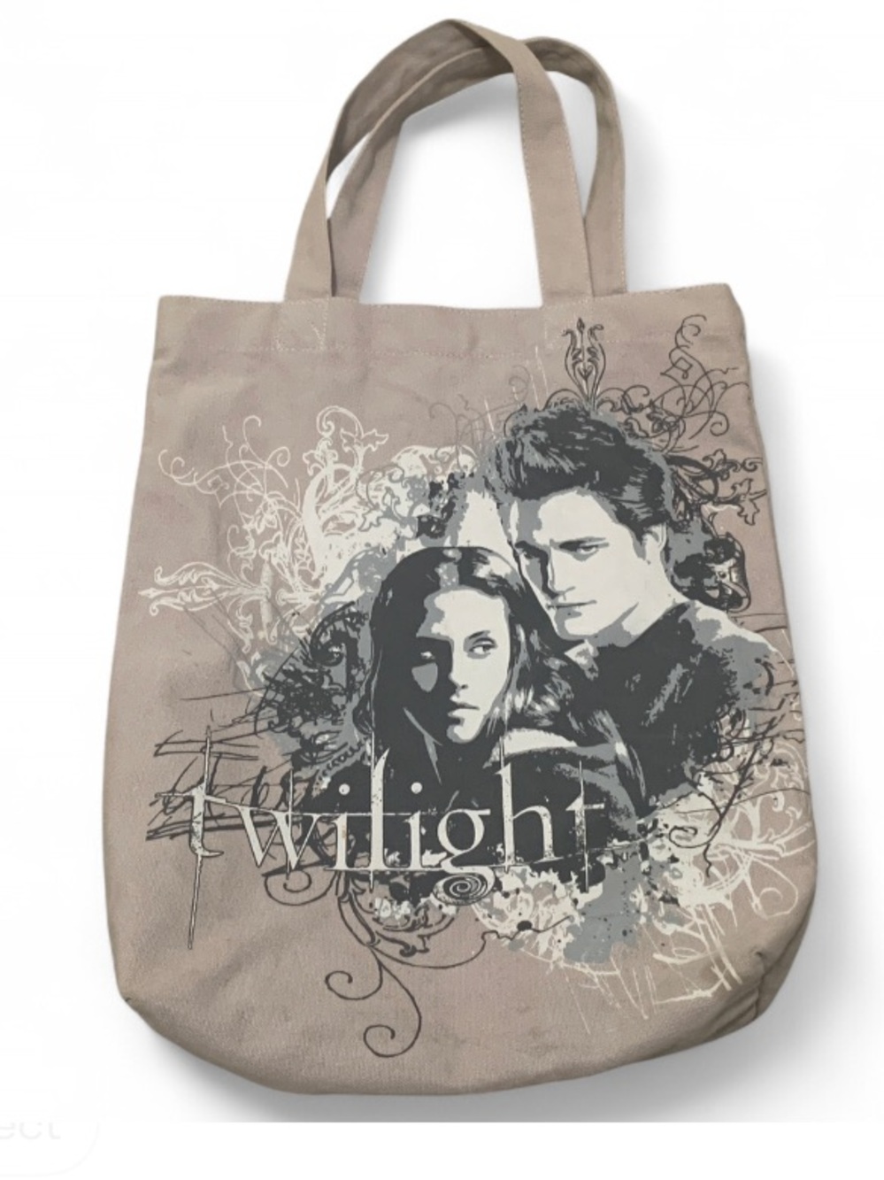 Twilight Graphic Tote Bag in Grey